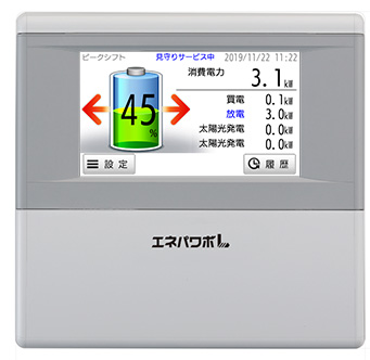 エネルギーモニターによる運転状態表示